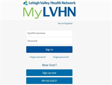 mylvhn patient portal login